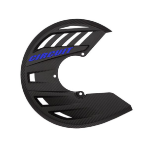 COPRIDISCO CARBON LOOK CON SCRITTA BLU