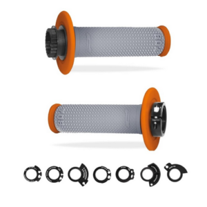COPPIA MANOPOLE LOCK-ON PRO GRIP 708 - ARANCIONE GRIGIO