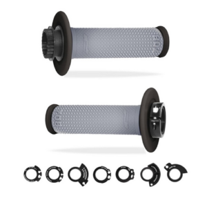 COPPIA MANOPOLE LOCK-ON PRO GRIP 708 - NERO GRIGIO