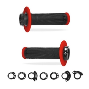 COPPIA MANOPOLE LOCK-ON PRO GRIP 708 - ROSSO NERO