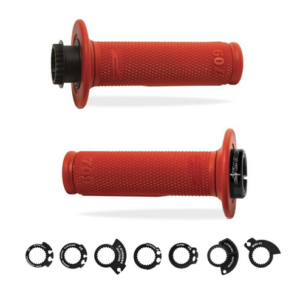 COPPIA MANOPOLE LOCK-ON PRO GRIP 709 - ROSSE