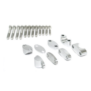 KIT RIALZI PER MANUBRIO 28.6 MM GRIGI - WRP