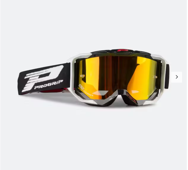 Maschera Cross Progrip 3303 Vista Nero-Bianco Multilayered