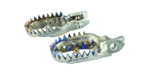 COPPIA PEDANE IN TITANIO SCAR BETA RR  GRIPPER