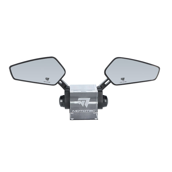 COPPIA DI SPECCHI RETROVISORI MOTOTEC VX-R BAREND - immagine 2